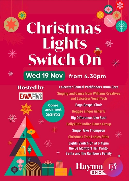 Christmas Lights Switch On - Leicester Haymarket Christmas Lights Switch On - Leicester Haymarket